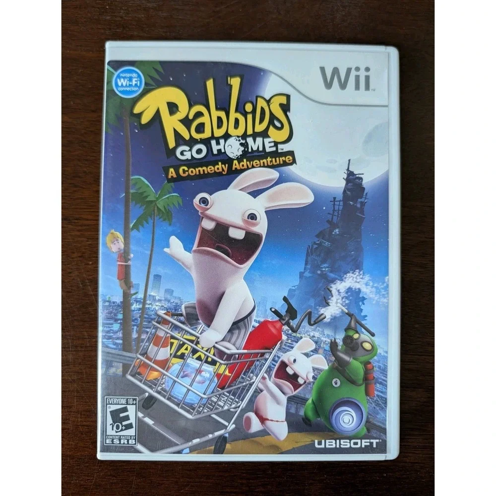 Rabbids Go Home (Nintendo Wii, 2009) Complete CIB - Tested & Working